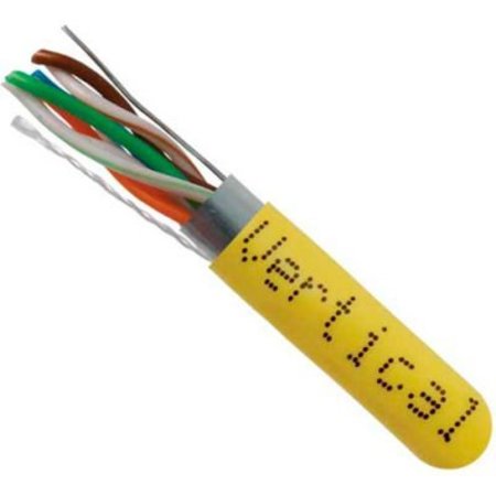 CHIPTECH, INC DBA VERTICAL CABLE Vertical Cable, 057-475/S/YL, Cat 5E STP 1000' 4 Pair Bulk Yellow-PVC Jacket AWG24 Solid-Bare Copper 057-475/S/YL